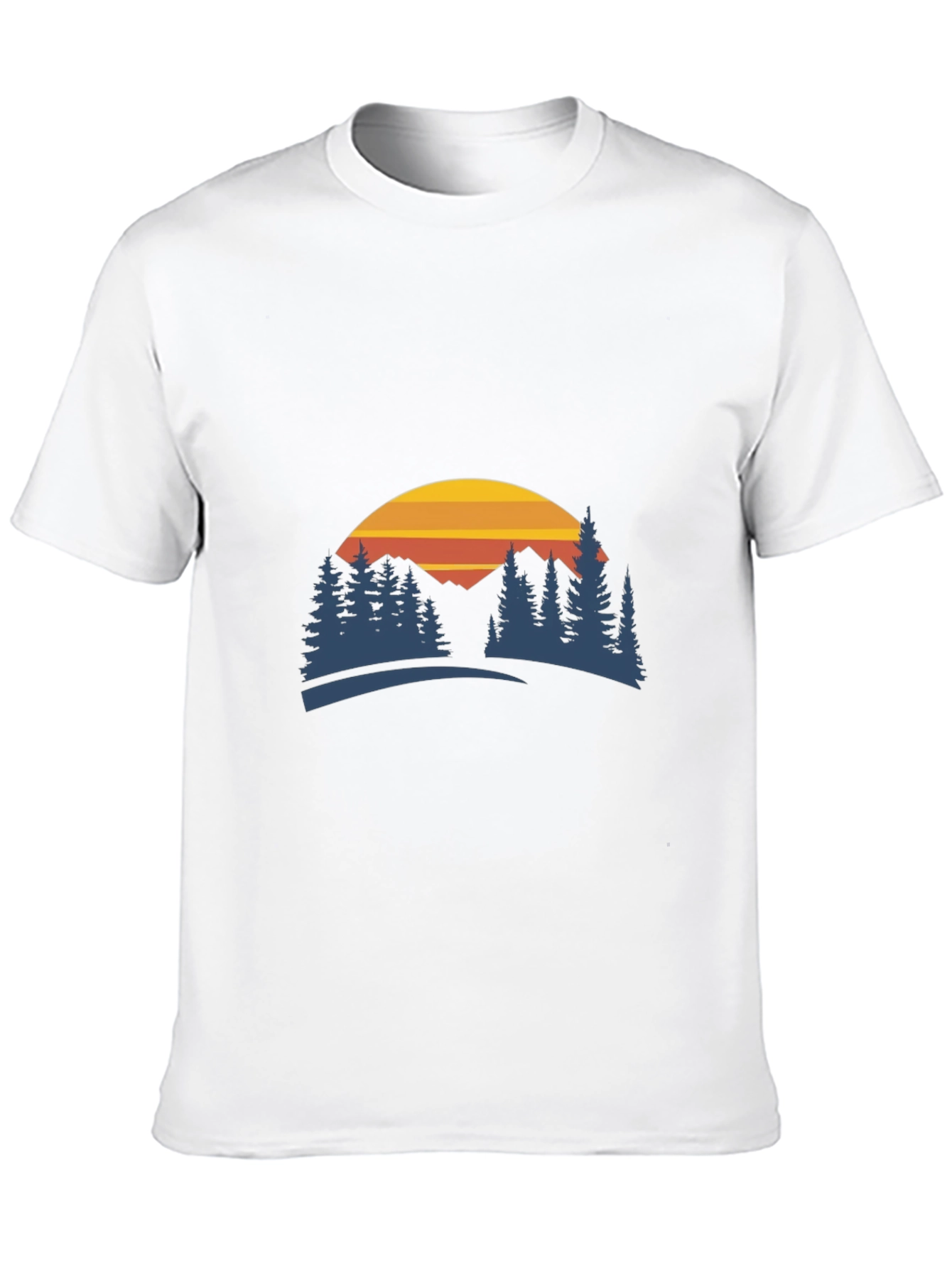 Mountain Sunset Graphic Tee - Nature Inspired Style
