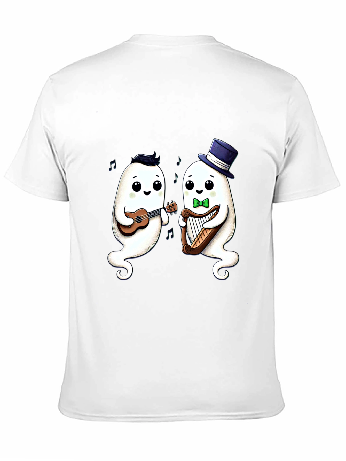 Musical Ghost Duo Black T-Shirt