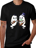 Musical Ghost Duo Black T-Shirt