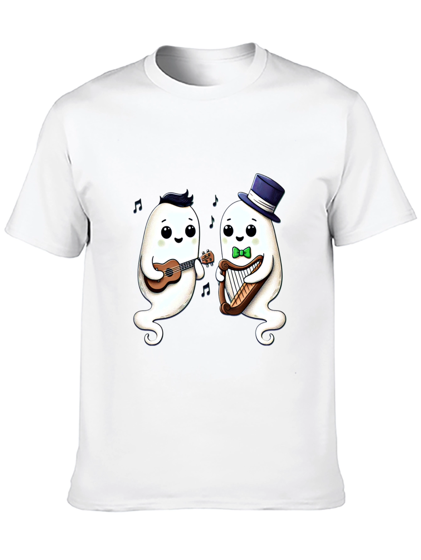 Musical Ghost Duo Black T-Shirt