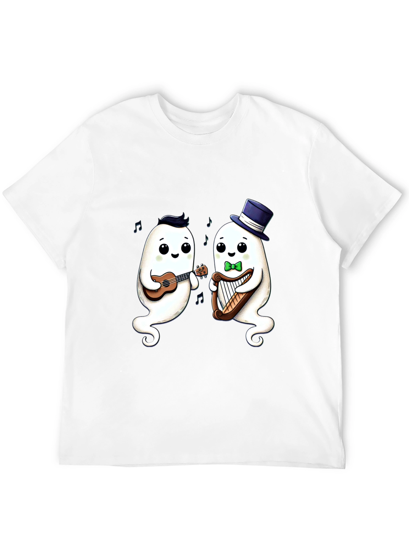 Musical Ghost Duo Black T-Shirt