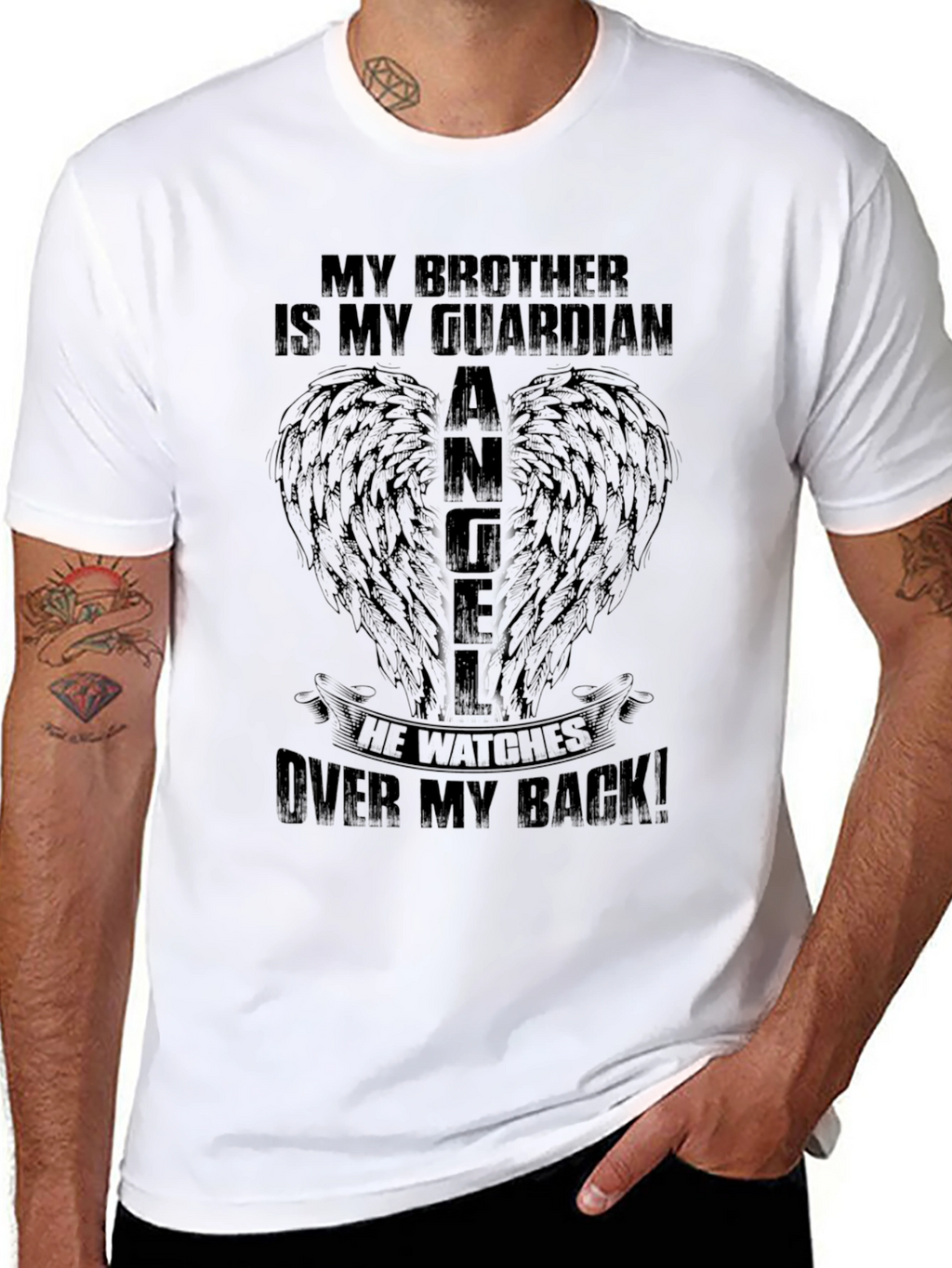 My Brother Guardian Angel Graphic Tee