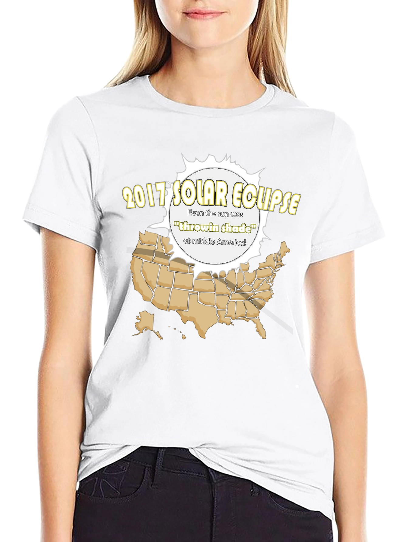 2017 Solar Eclipse T-Shirt - Throwin Shade Design