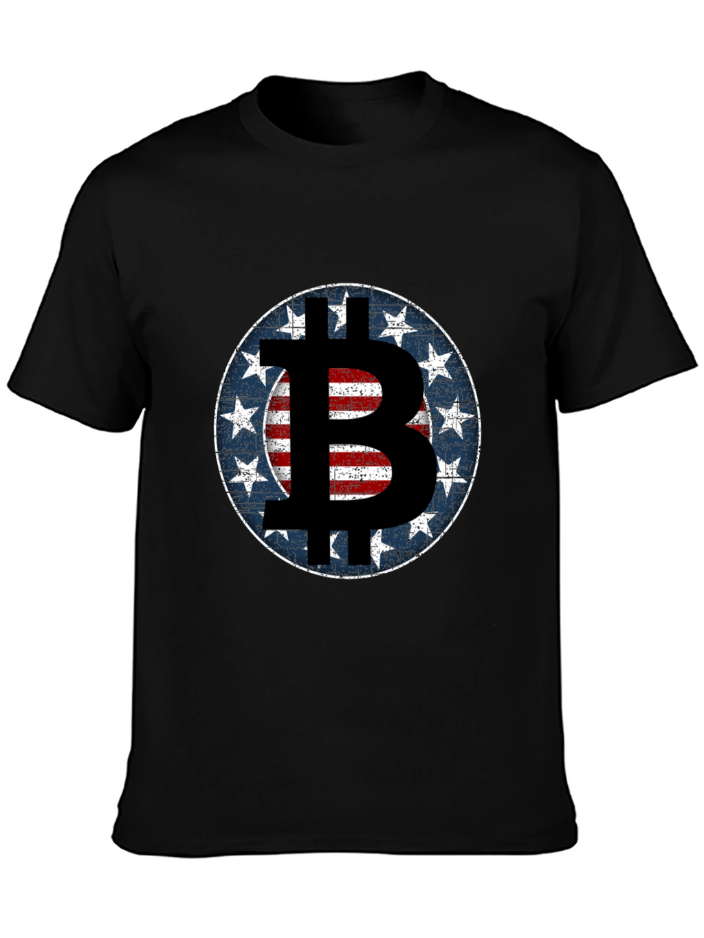 Bitcoin USA Flag T-Shirt - Crypto Fashion