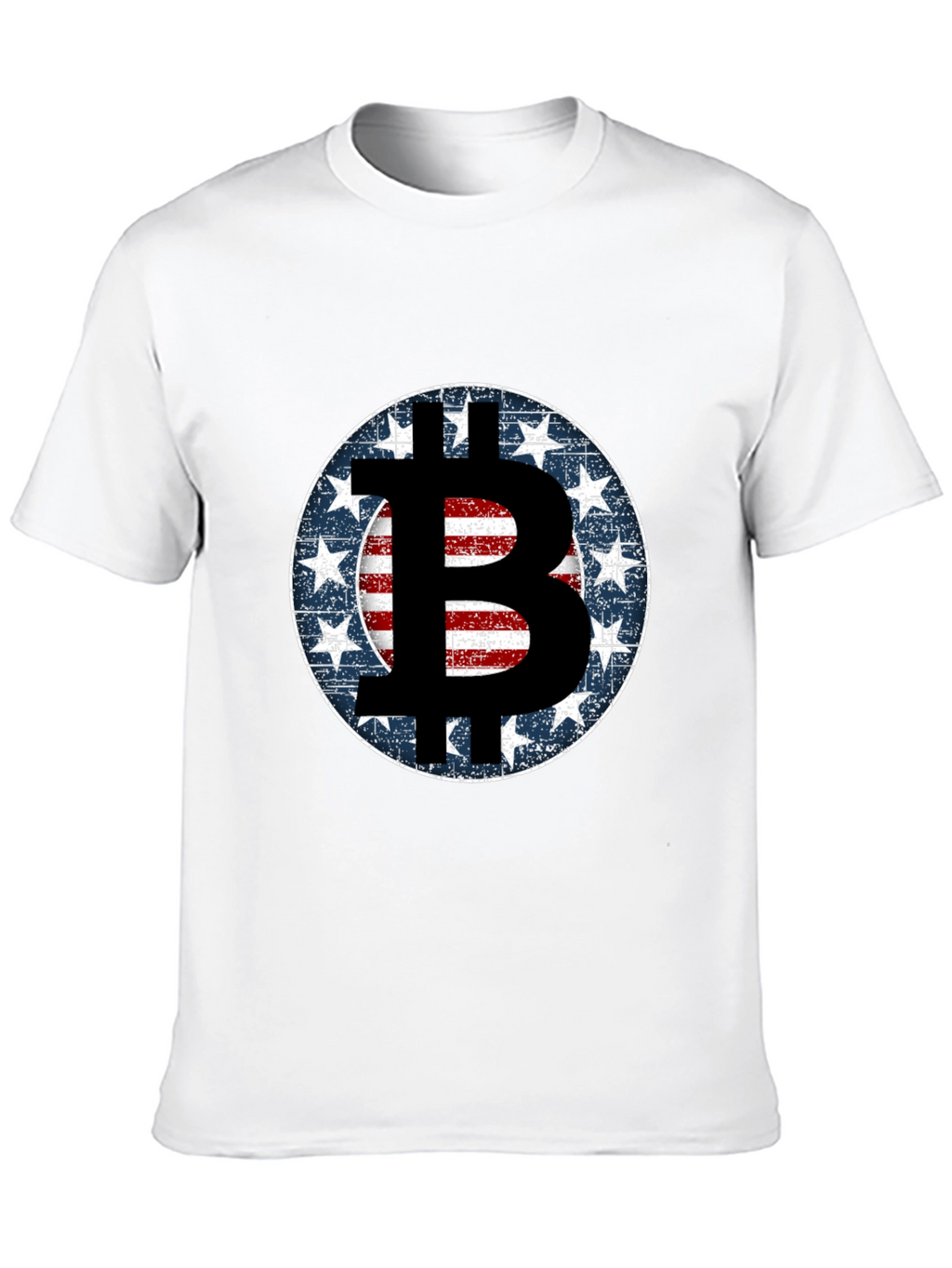 Bitcoin USA Flag T-Shirt - Crypto Fashion