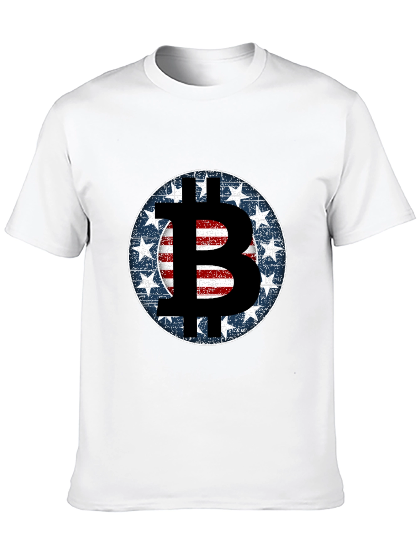 Bitcoin USA Flag T-Shirt - Crypto Fashion