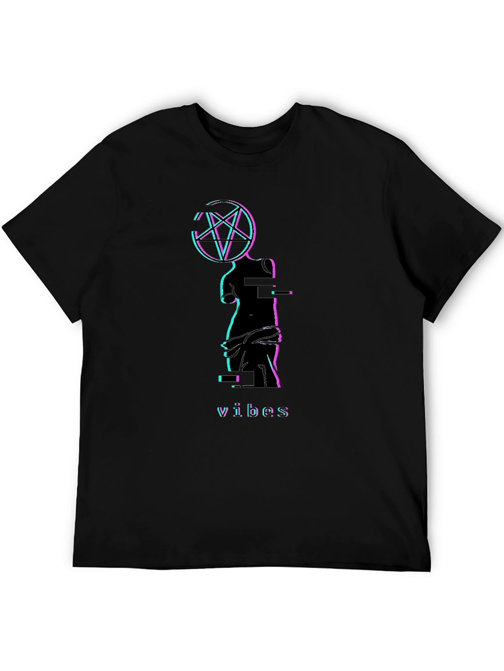 Glitch Venus Vibes T-Shirt - Black