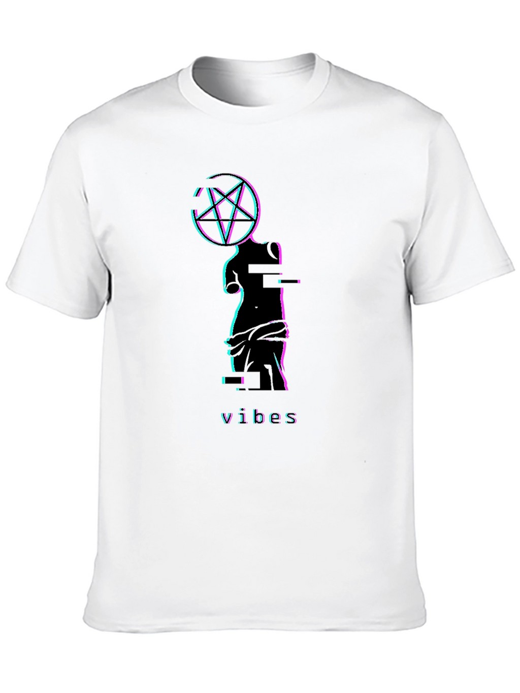 Glitch Venus Vibes T-Shirt - Black