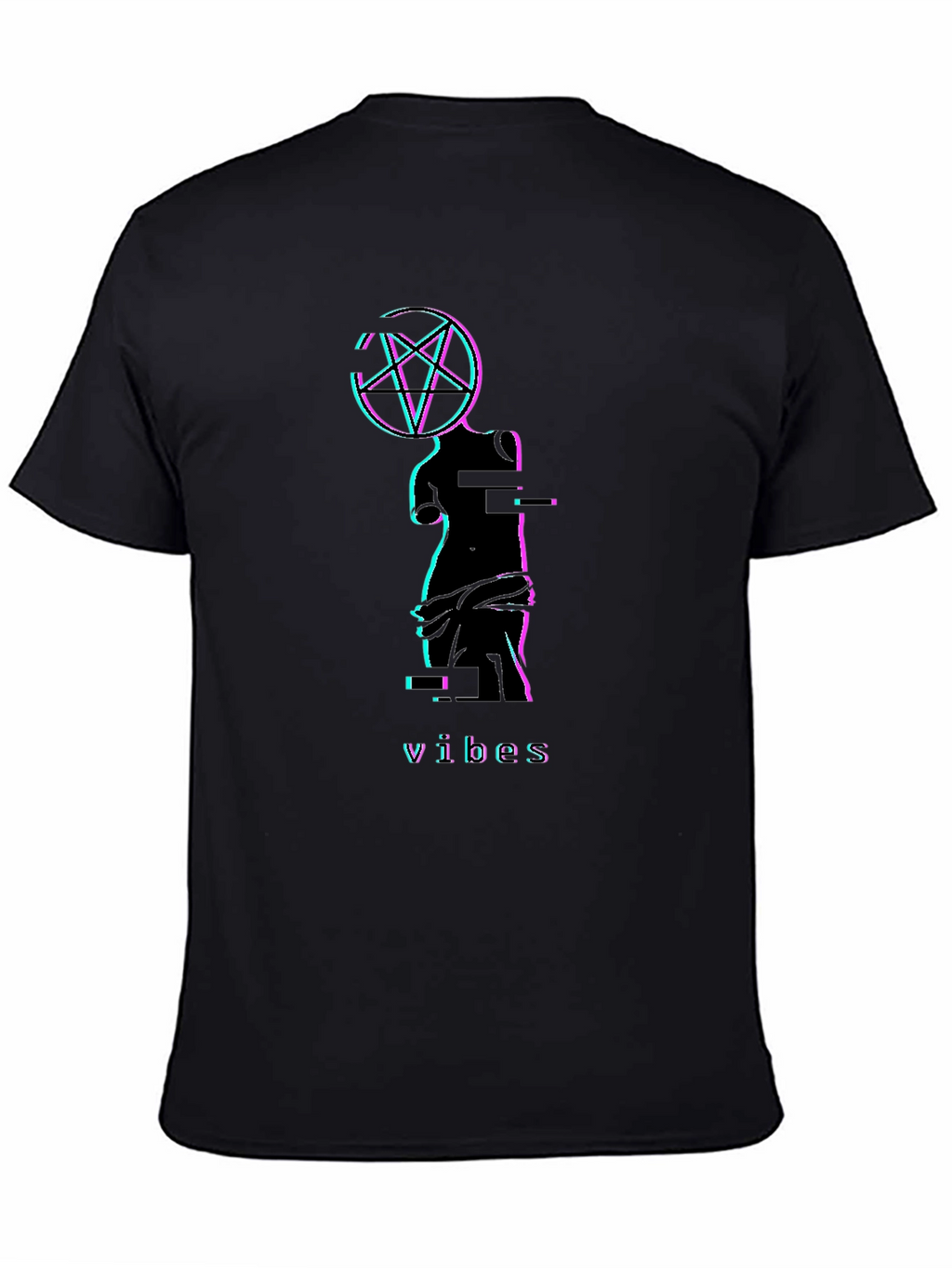 Glitch Venus Vibes T-Shirt - Black