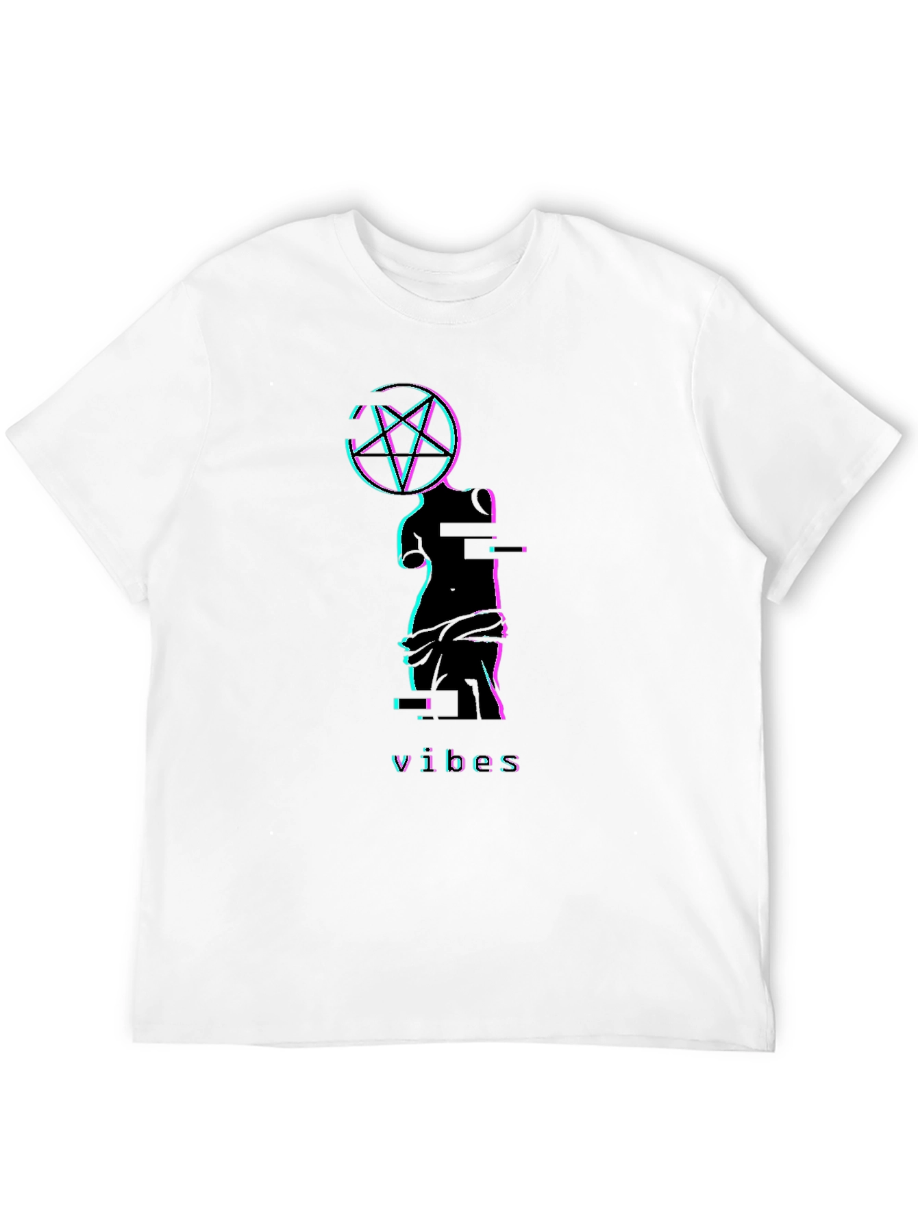 Glitch Venus Vibes T-Shirt - Black