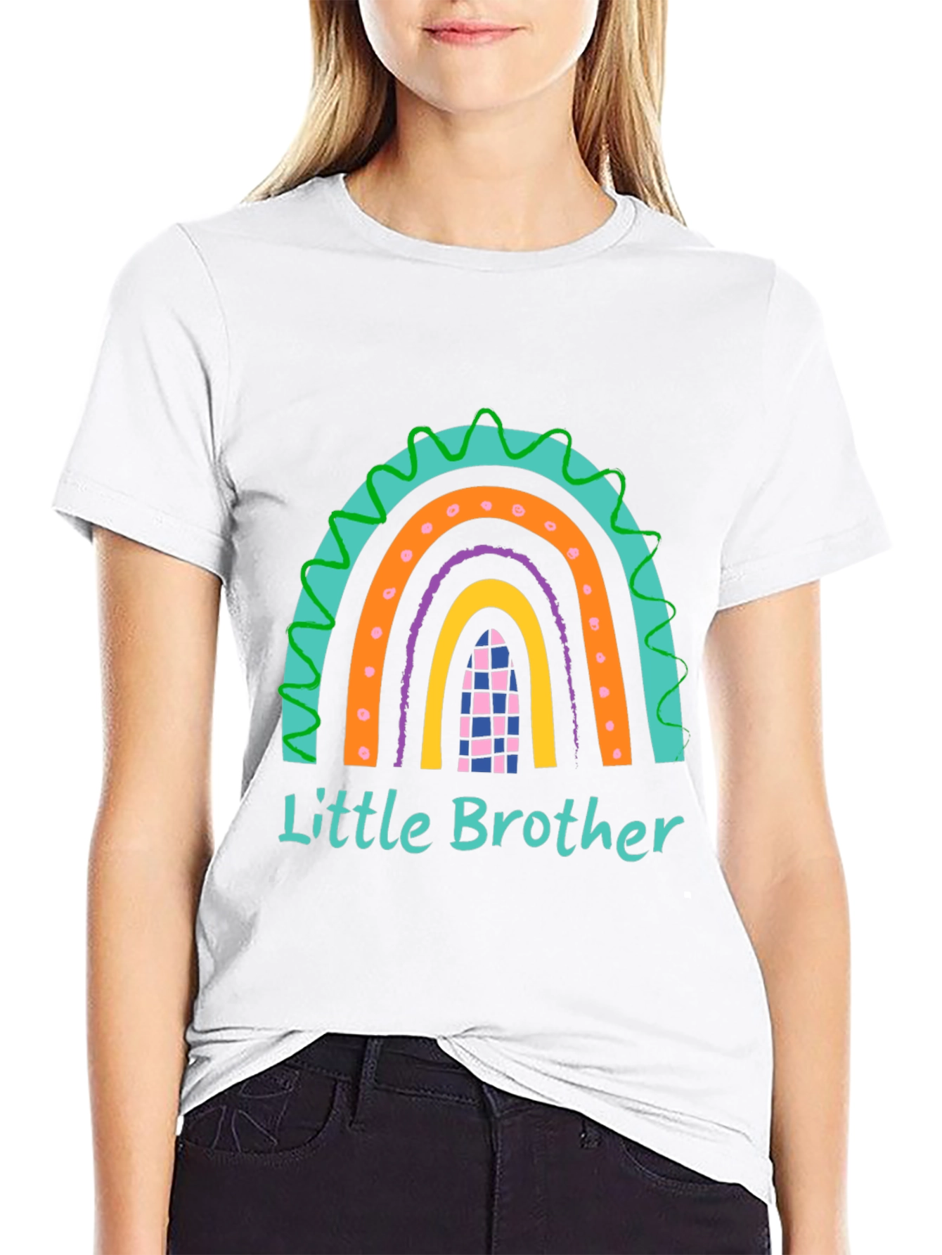Little Brother Rainbow Graphic T-Shirt