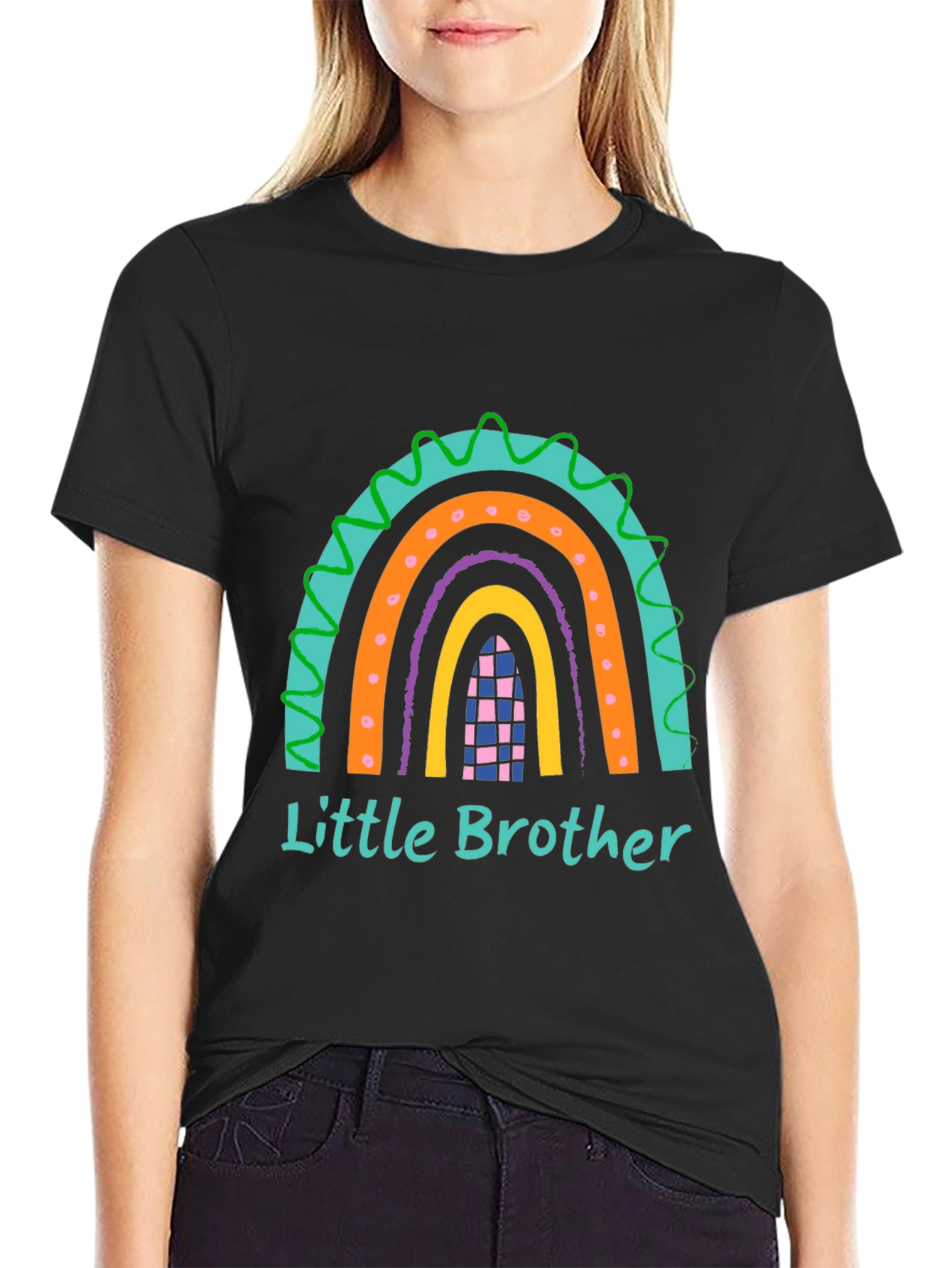 Little Brother Rainbow Graphic T-Shirt
