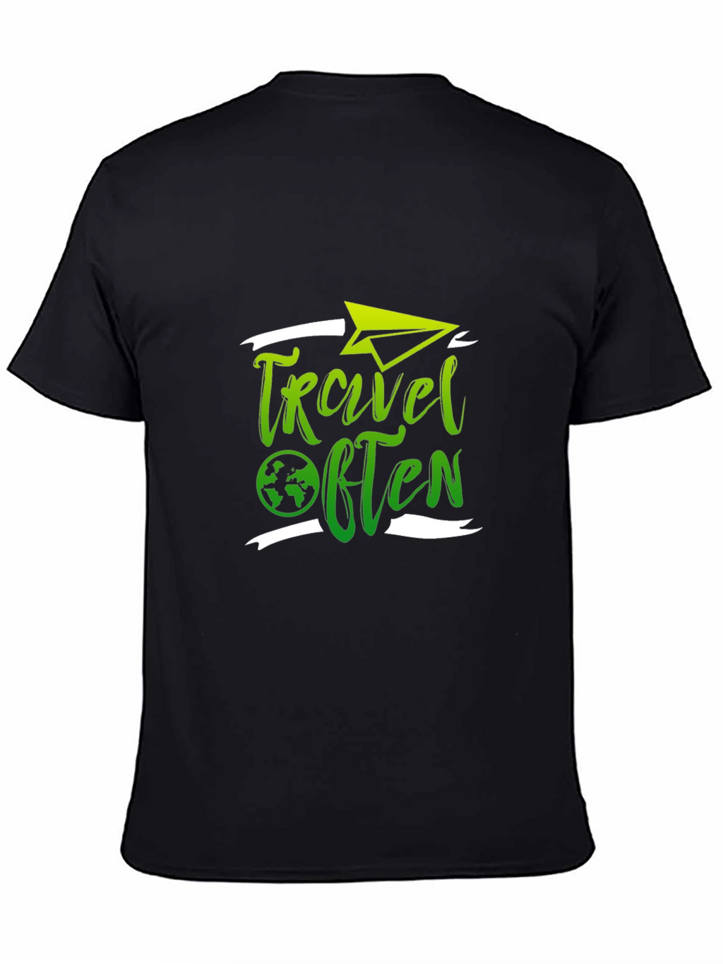 Travel Often Black T-Shirt
