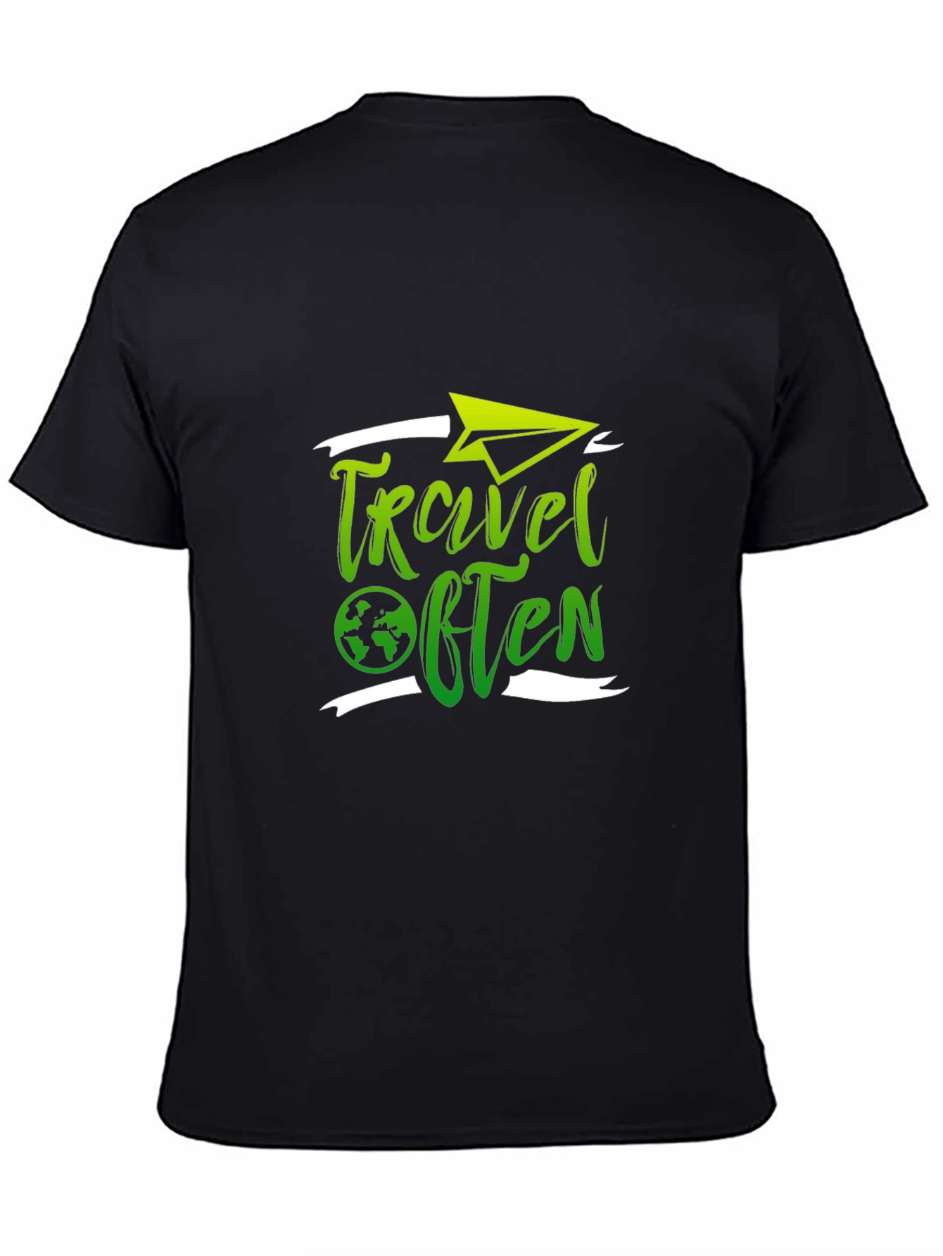 Travel Often Black T-Shirt