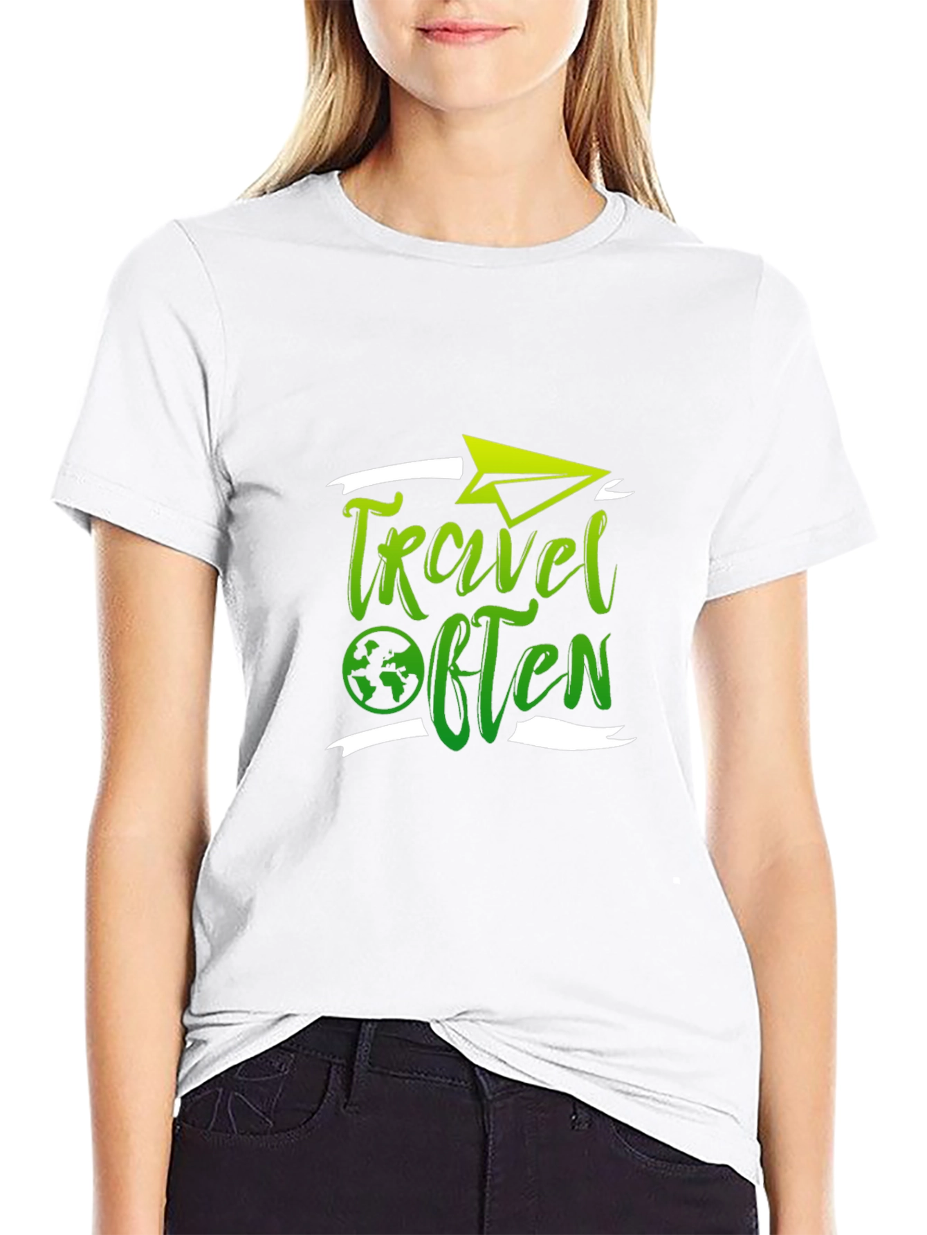 Travel Often Black T-Shirt