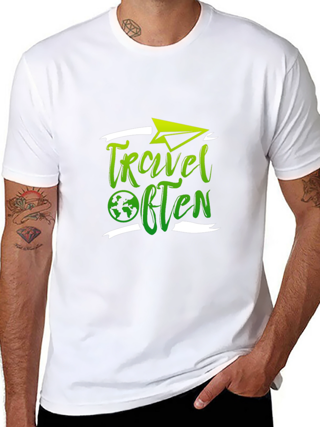 Travel Often Black T-Shirt