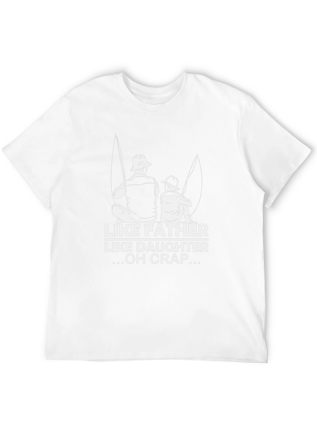 Like Father Like Daughter Fishing Black T-Shirt