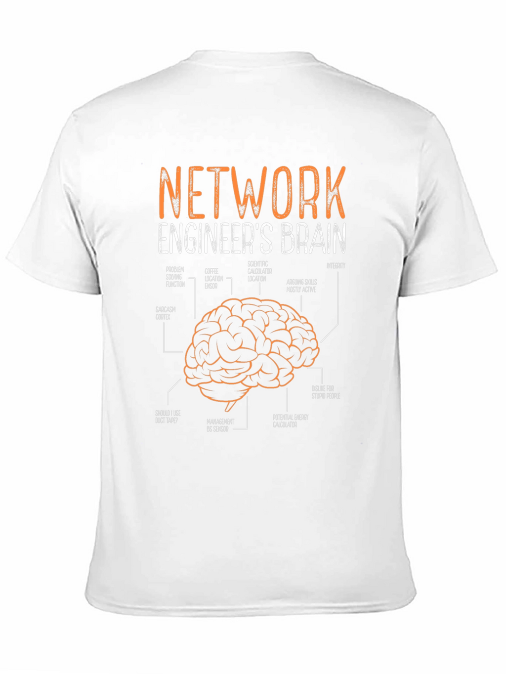 Network Engineers Brain Diagram T-Shirt