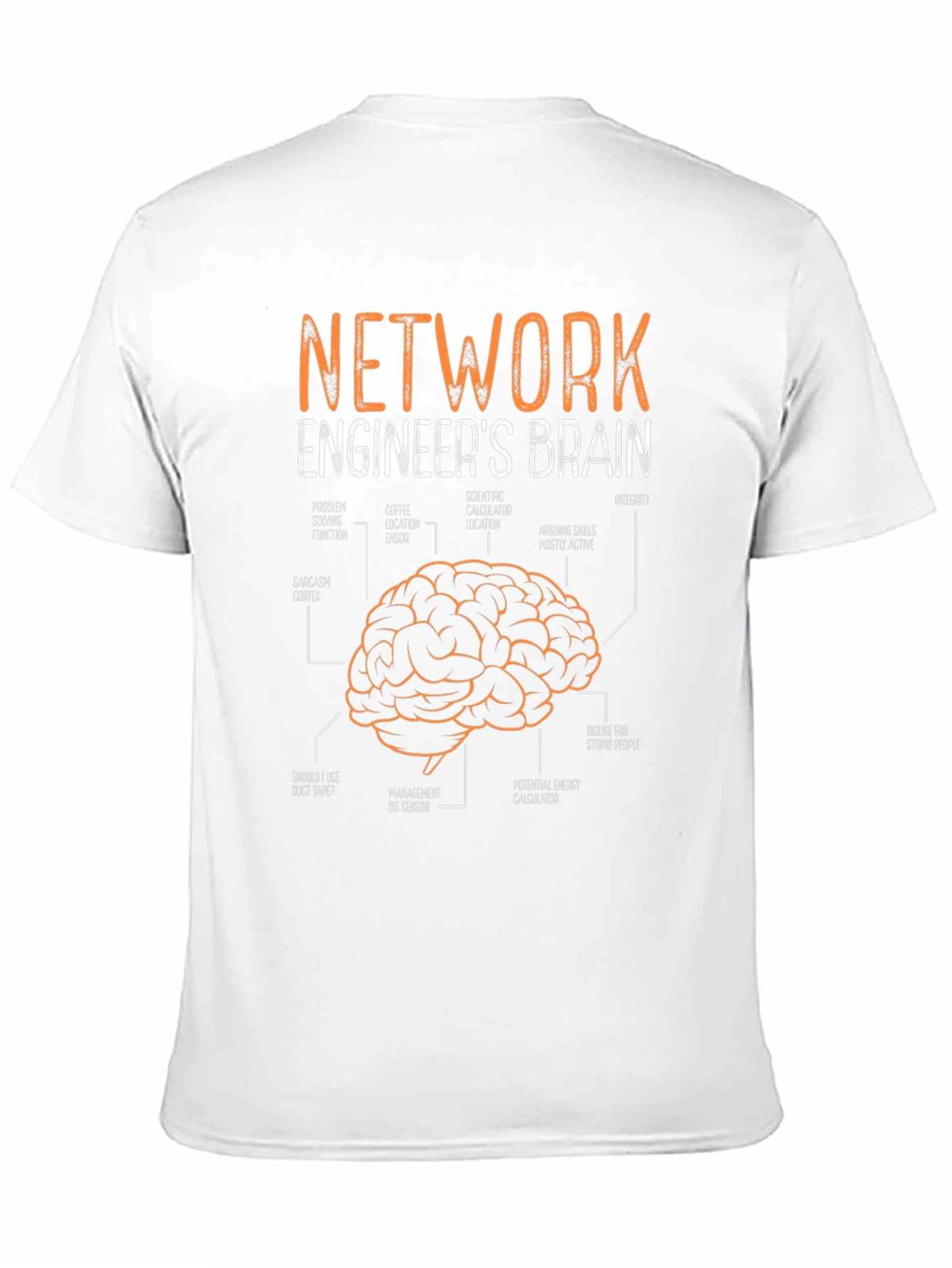 Network Engineers Brain Diagram T-Shirt