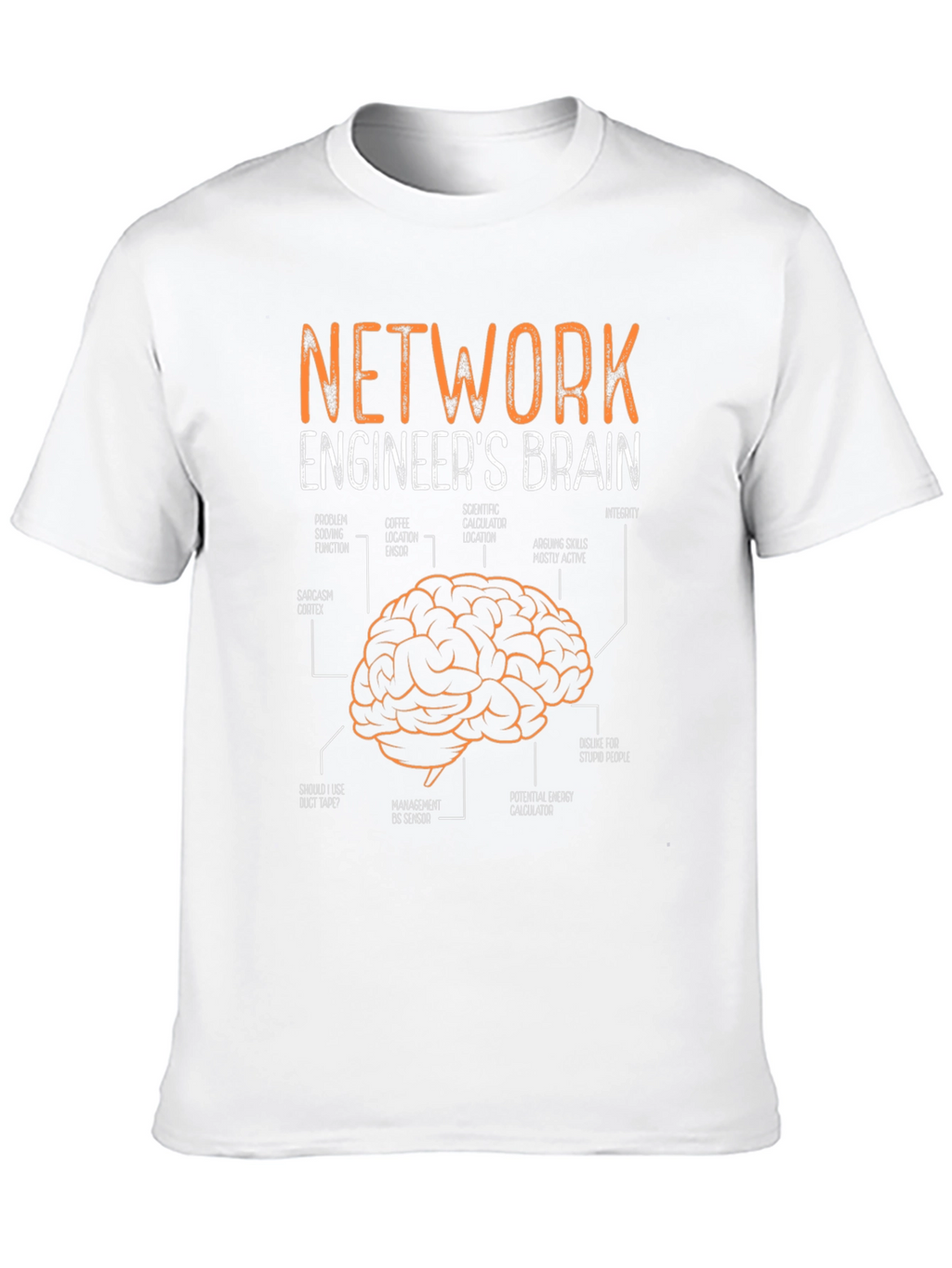 Network Engineers Brain Diagram T-Shirt