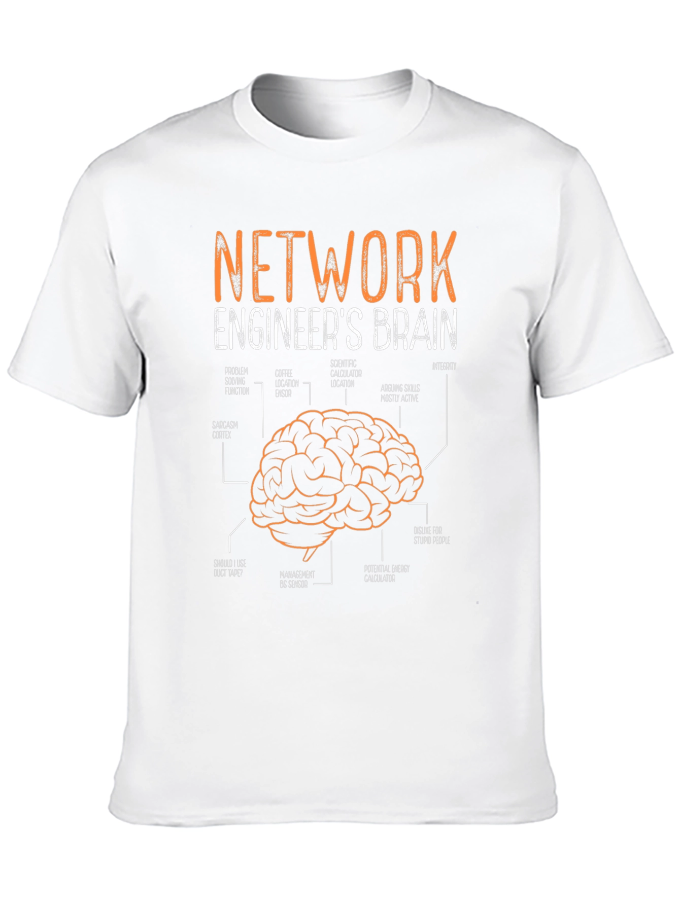 Network Engineers Brain Diagram T-Shirt