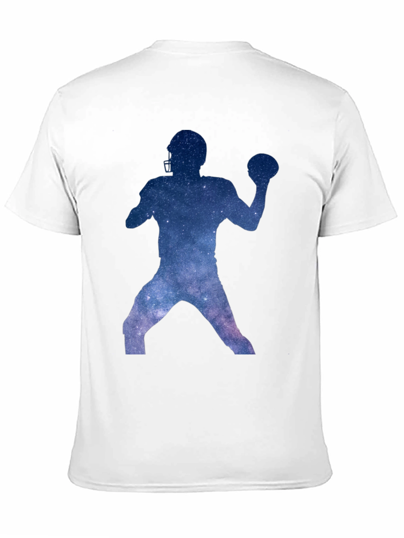 Galaxy Football Player Graphic Tee - Black