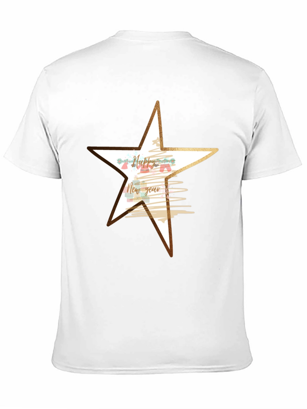 Festive New Year Star Graphic Tee