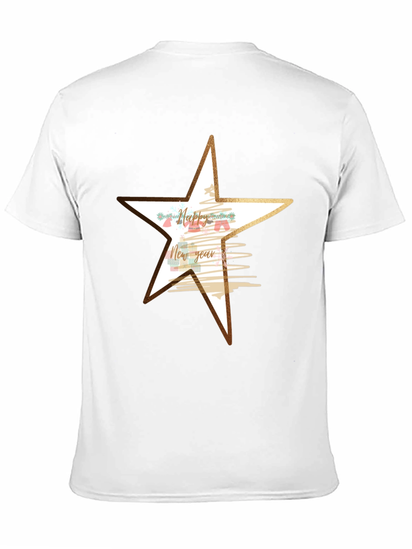 Festive New Year Star Graphic Tee