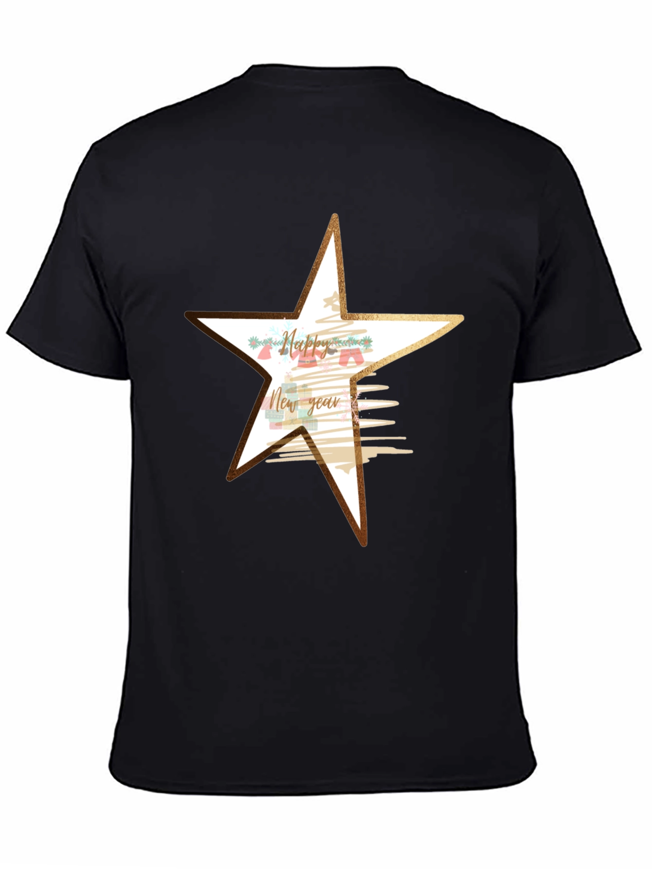 Festive New Year Star Graphic Tee