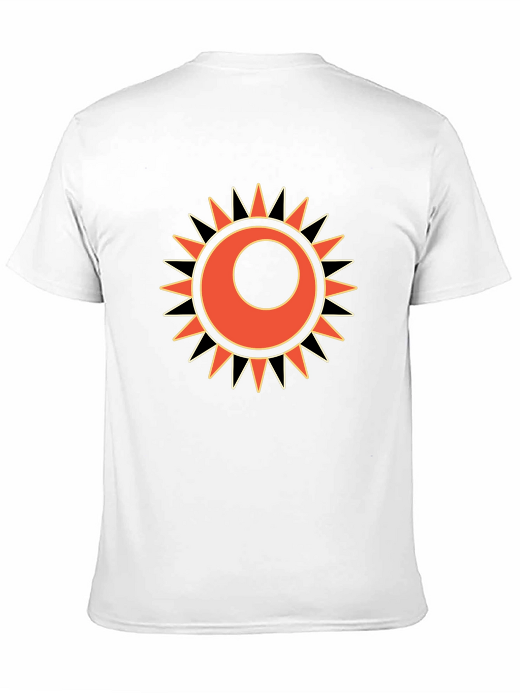 Sun Graphic Print Black T-Shirt