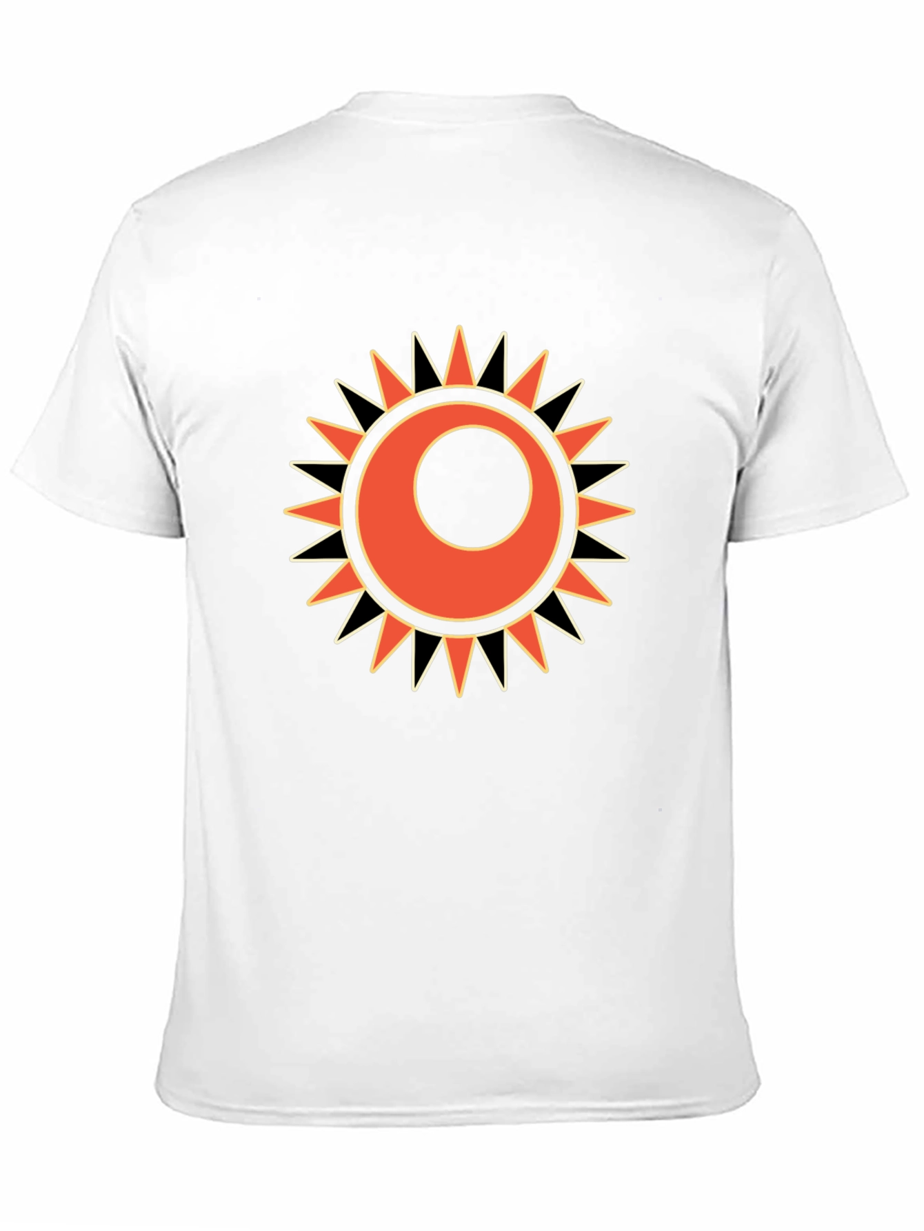 Sun Graphic Print Black T-Shirt