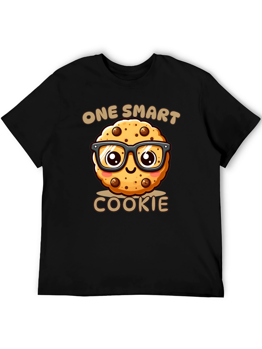 One Smart Cookie Black T-Shirt - Funny Novelty Tee