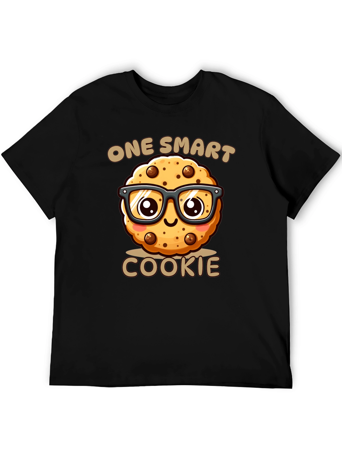 One Smart Cookie Black T-Shirt - Funny Novelty Tee