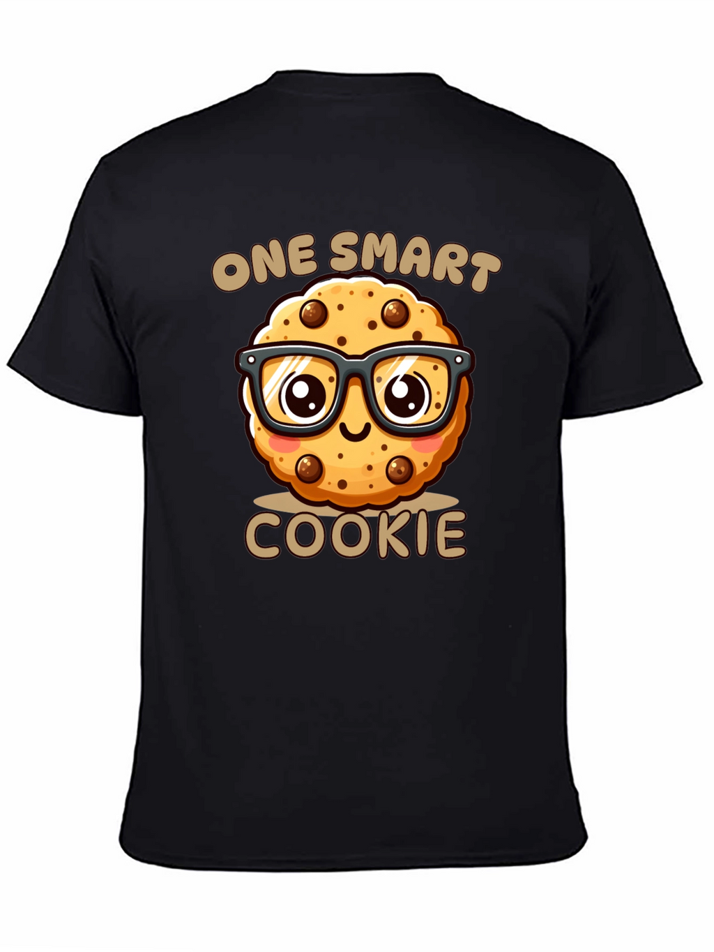 One Smart Cookie Black T-Shirt - Funny Novelty Tee