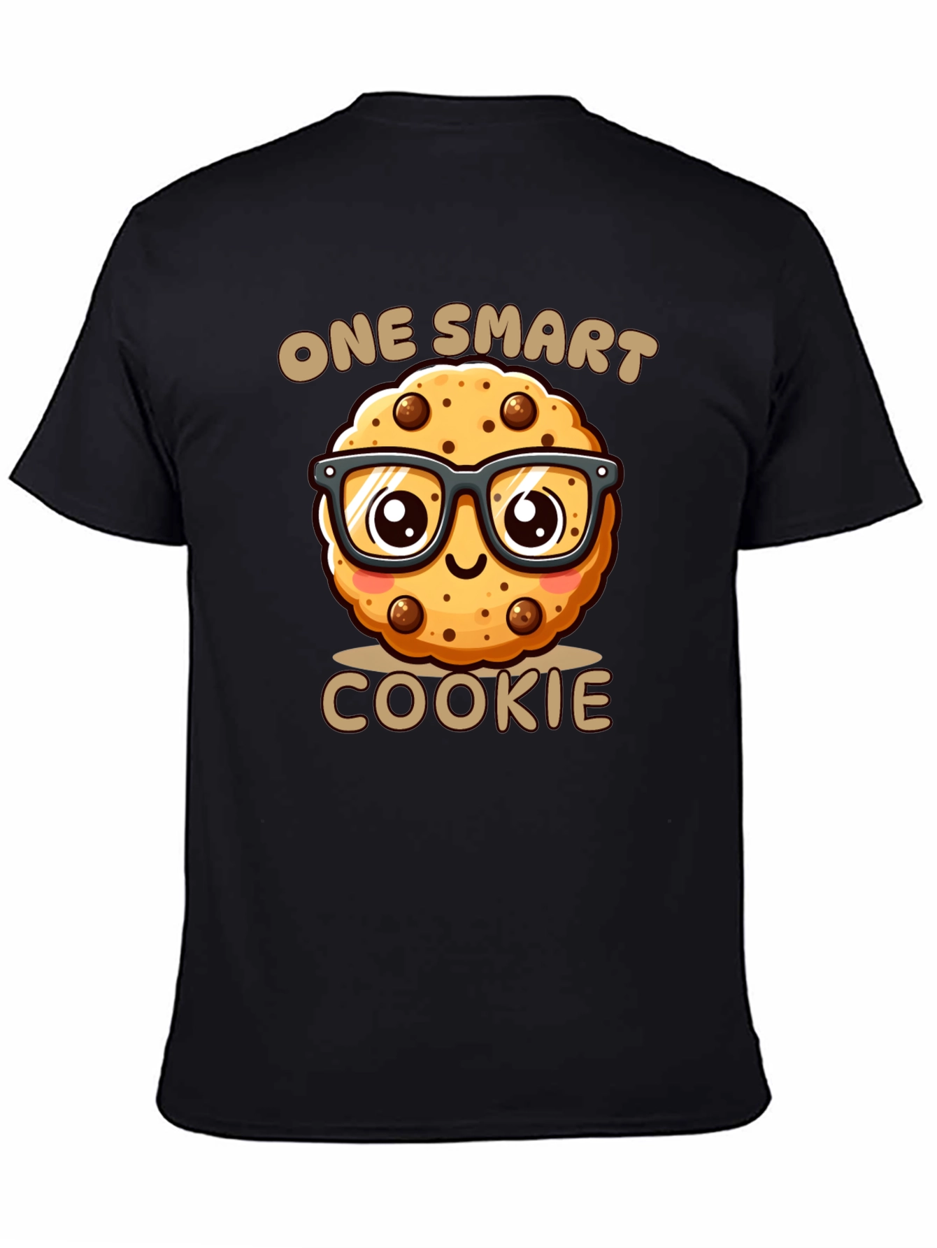 One Smart Cookie Black T-Shirt - Funny Novelty Tee