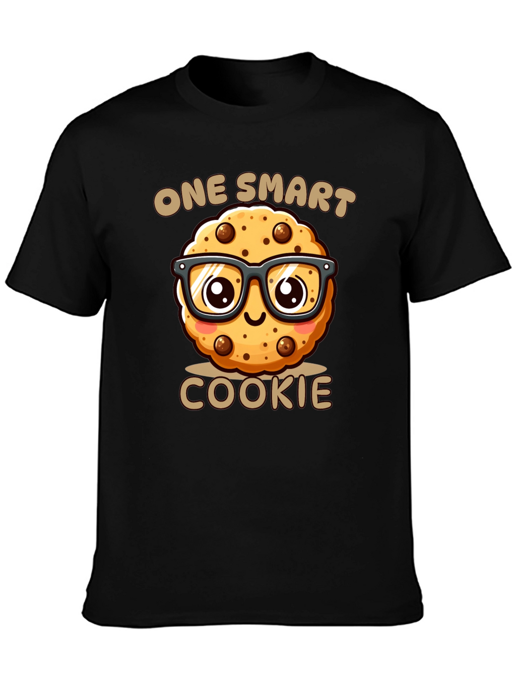 One Smart Cookie Black T-Shirt - Funny Novelty Tee