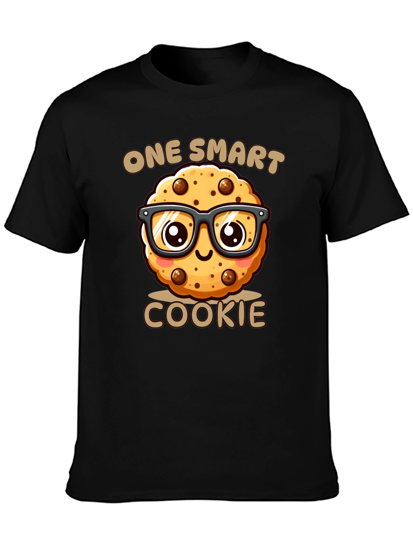One Smart Cookie Black T-Shirt - Funny Novelty Tee