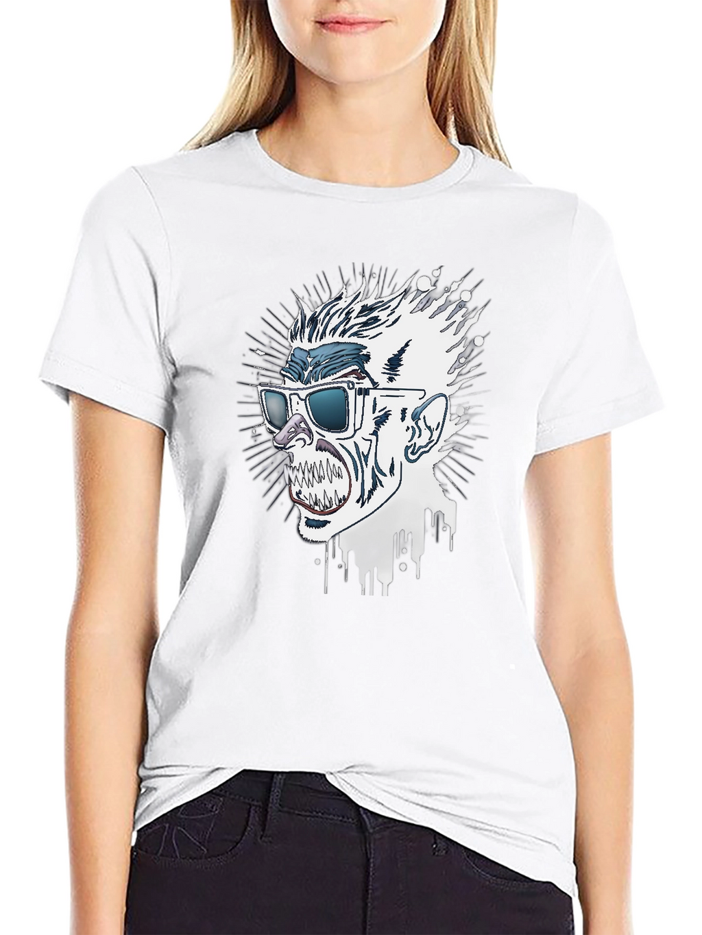 Cool Monster Graphic Print Tee