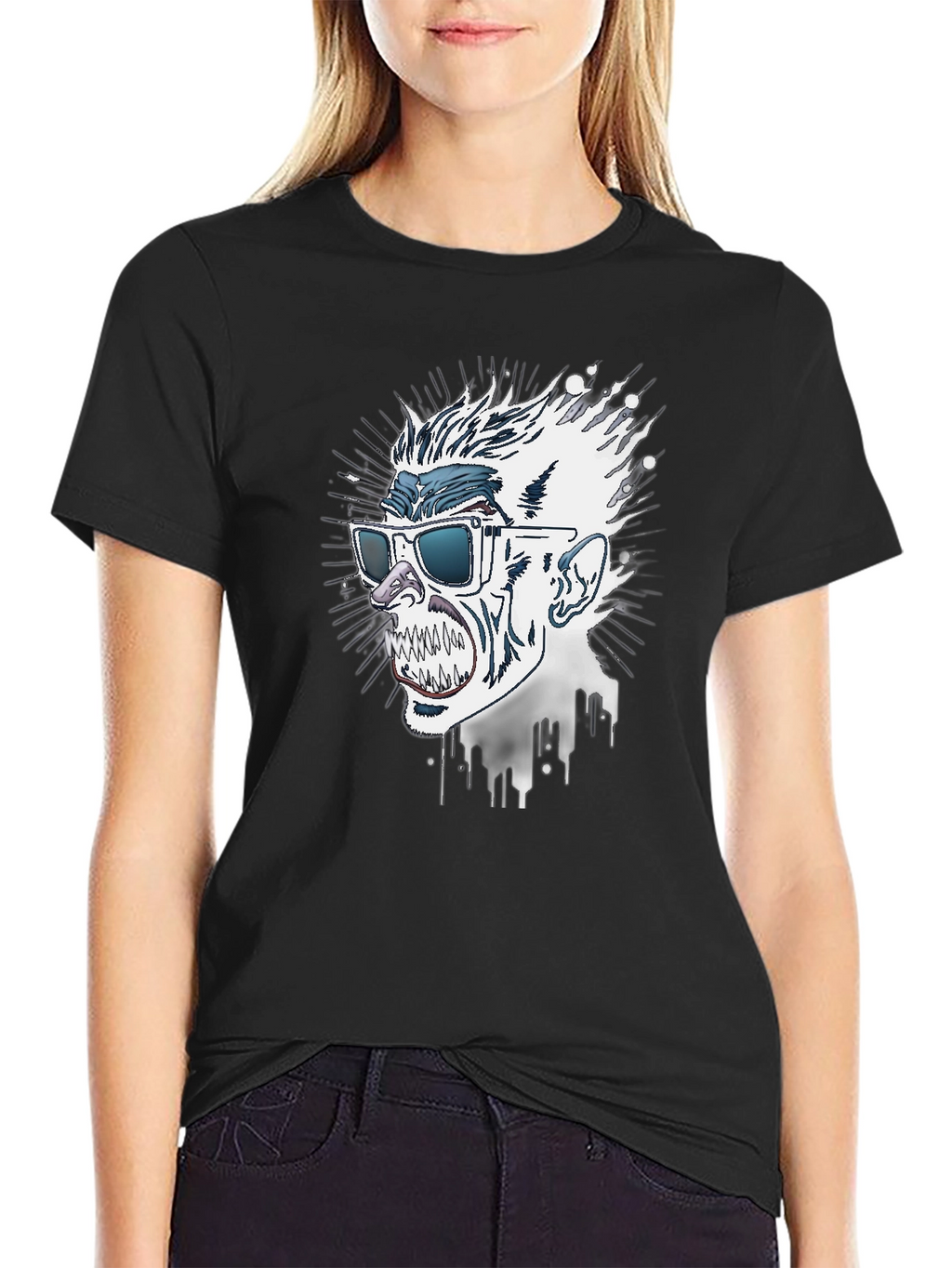 Cool Monster Graphic Print Tee