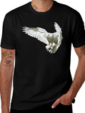 Owl Graphic Black T-Shirt - Mens Fashion Tee