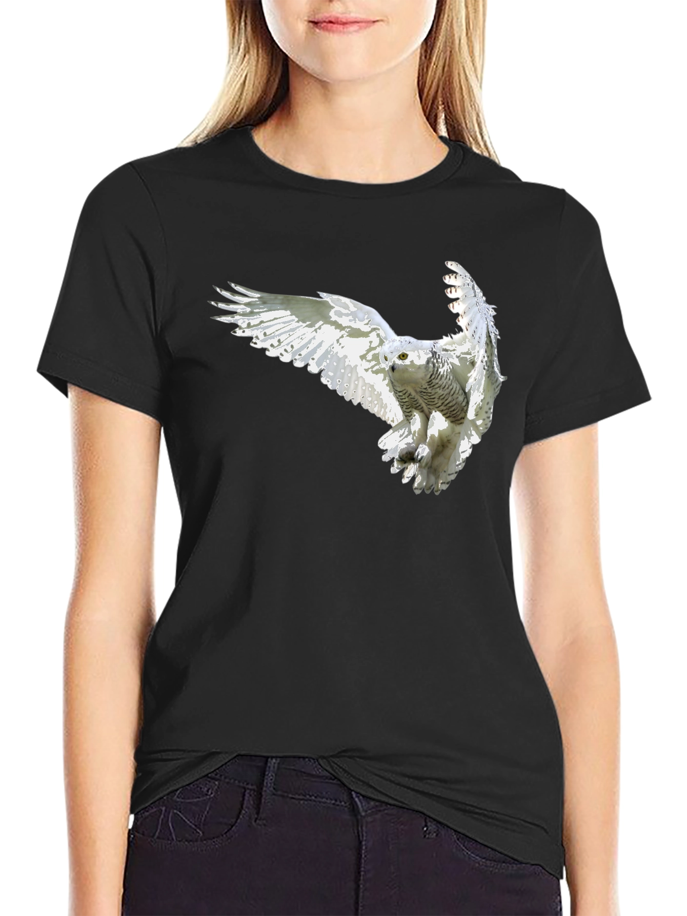 Owl Graphic Black T-Shirt - Mens Fashion Tee