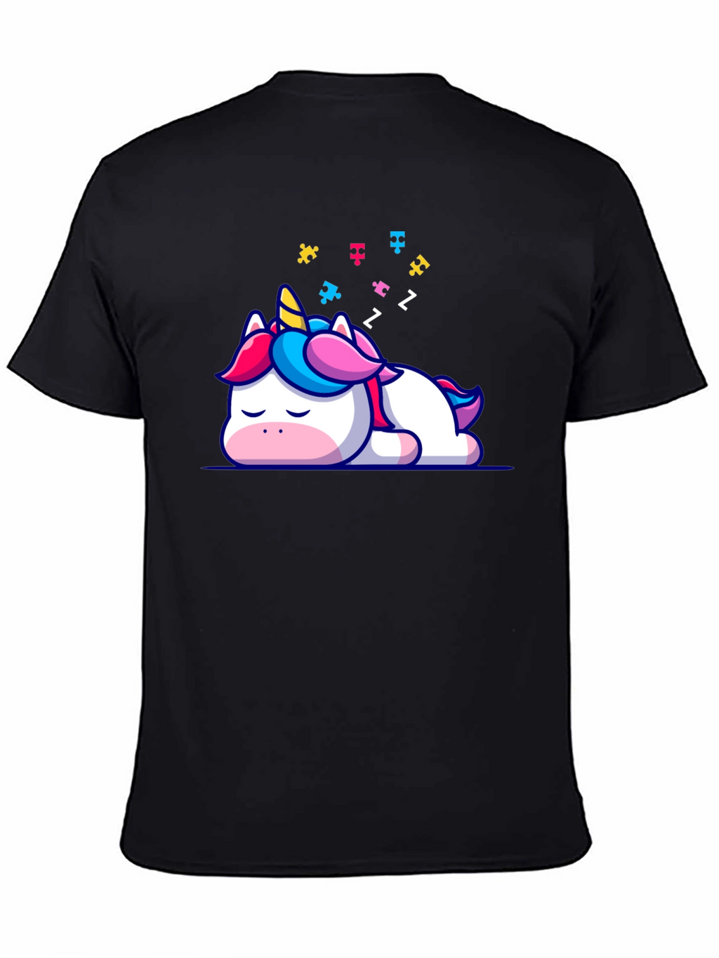 Sleeping Unicorn Autism Awareness T-Shirt