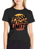 Push Beyond Limits Graphic Tee - Black
