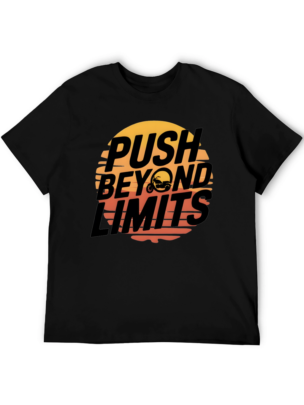 Push Beyond Limits Graphic Tee - Black