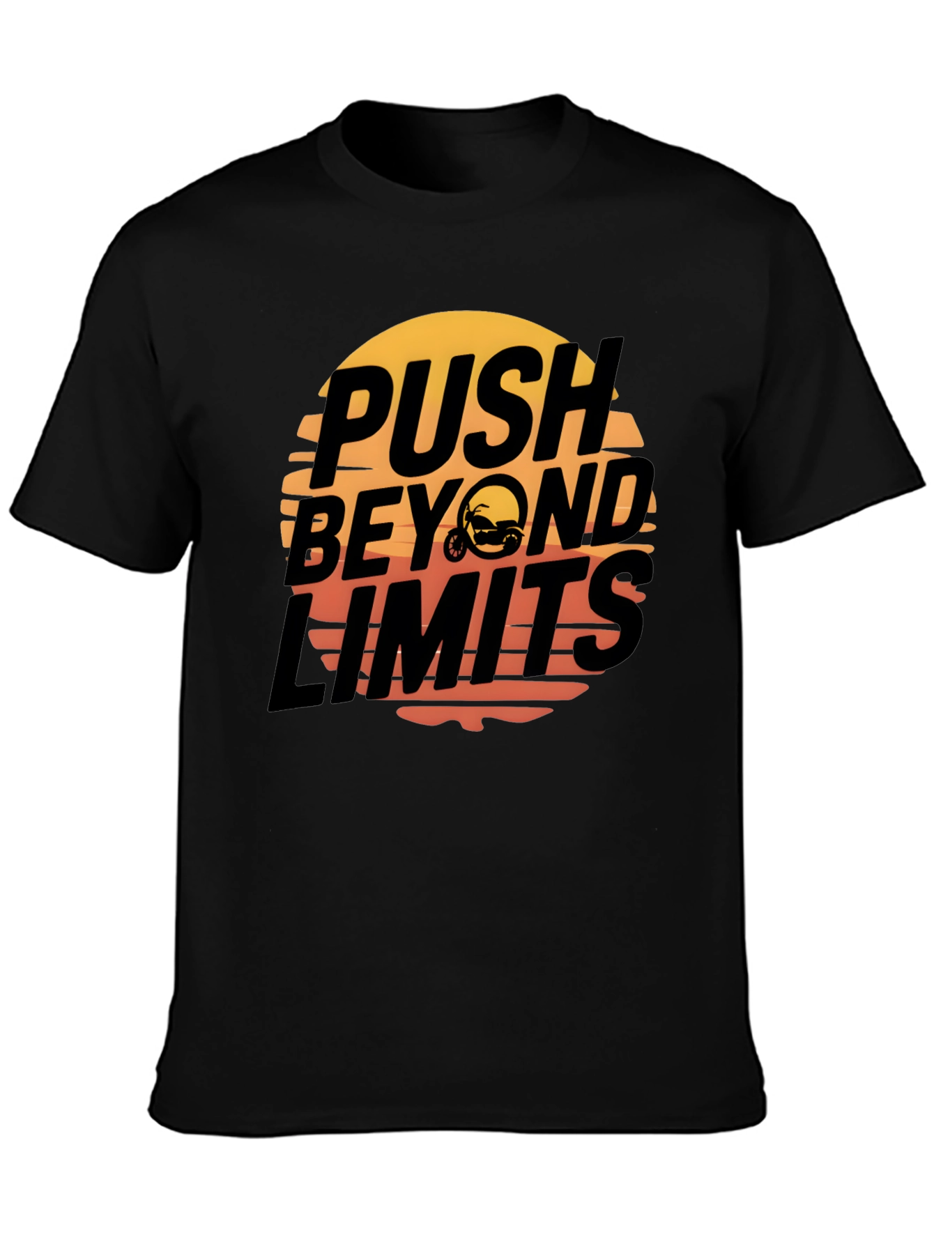 Push Beyond Limits Graphic Tee - Black