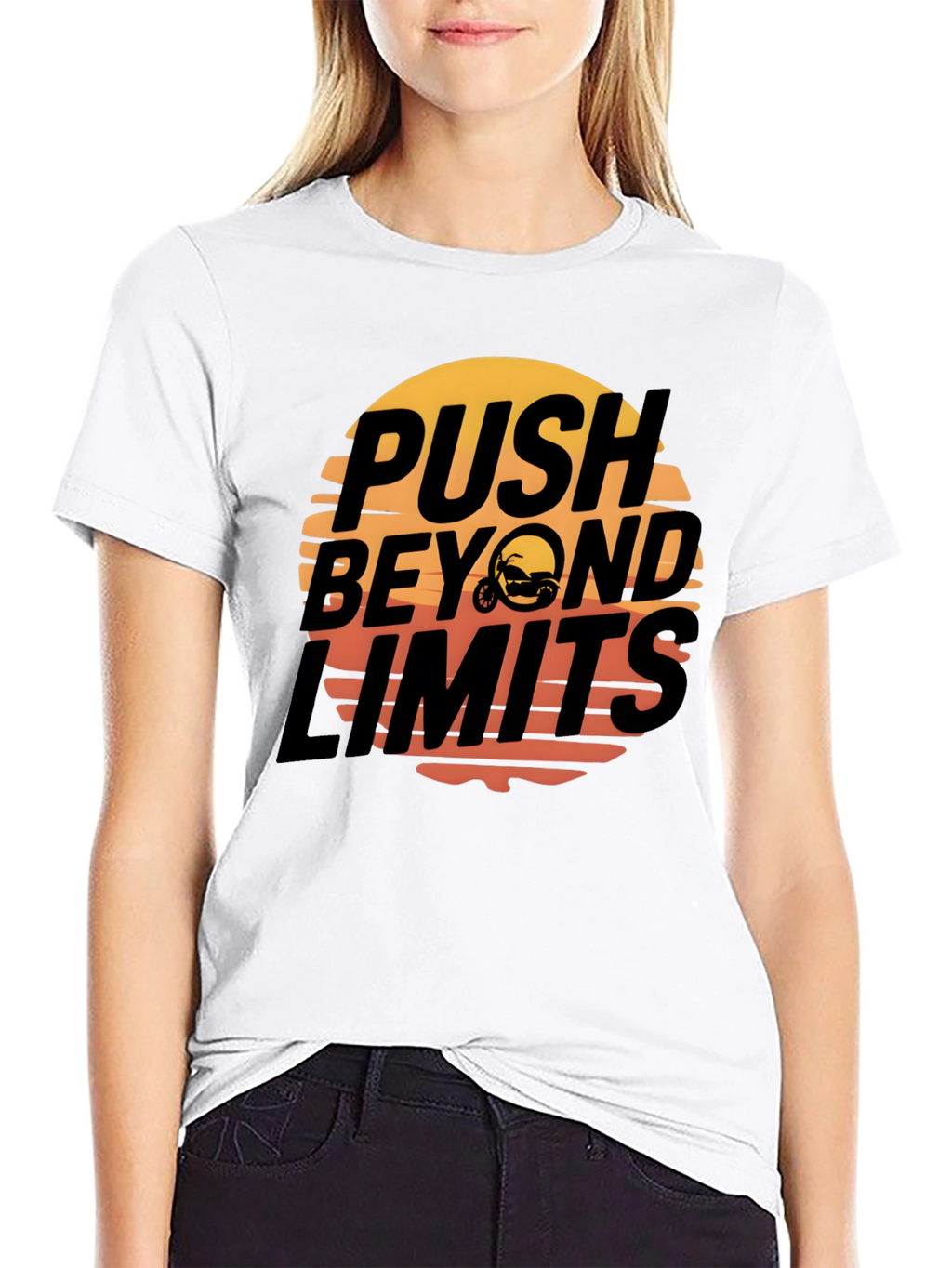 Push Beyond Limits Graphic Tee - Black