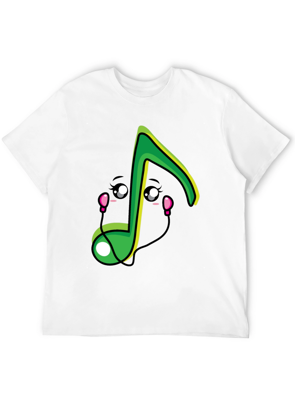 Cute Musical Note Graphic T-Shirt