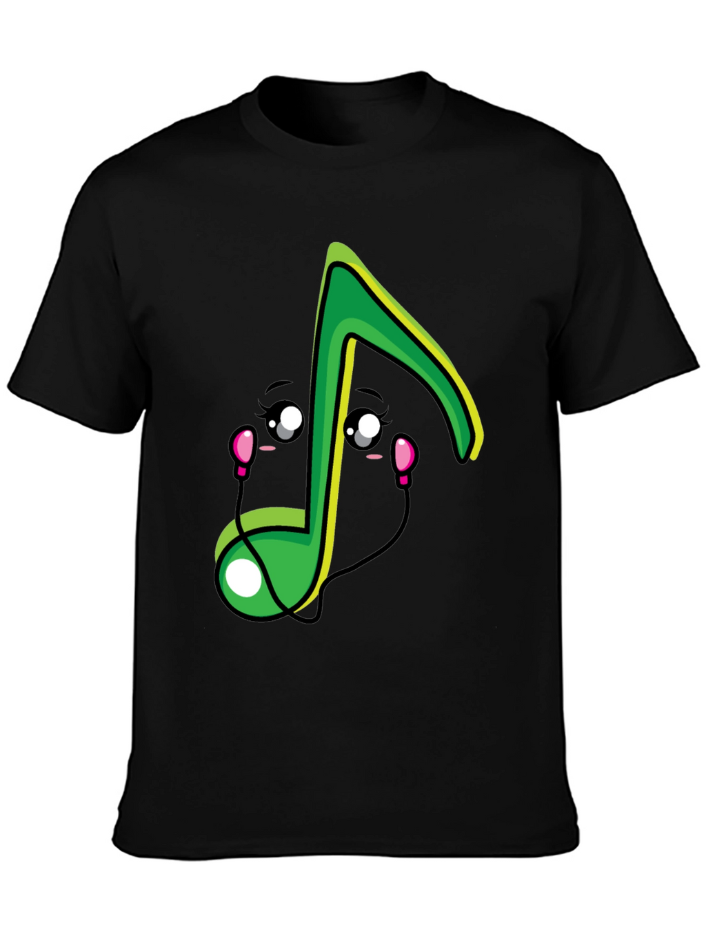Cute Musical Note Graphic T-Shirt