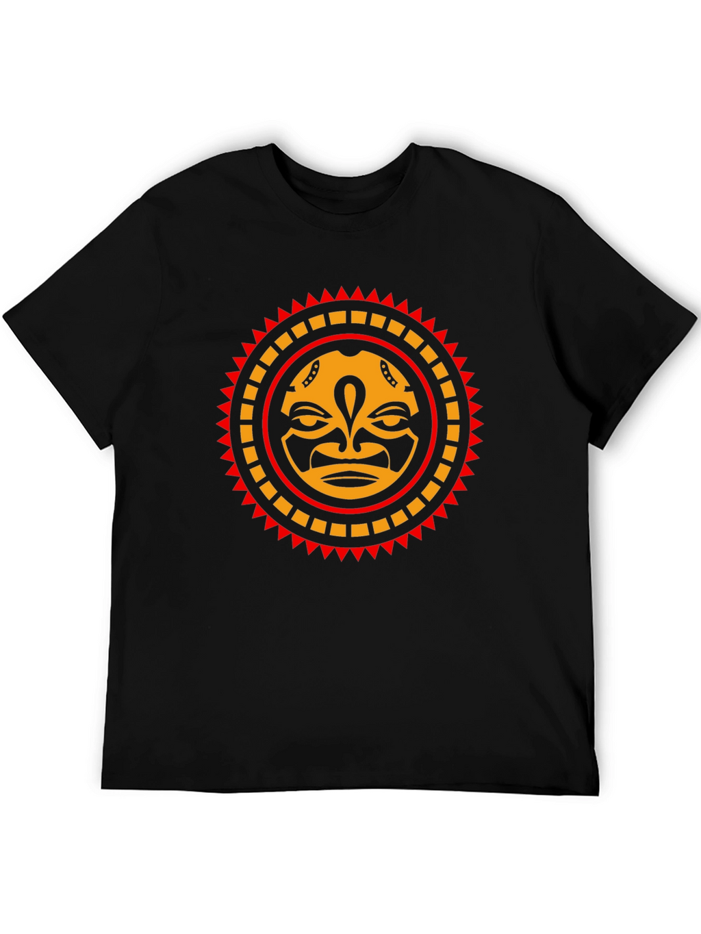 Tribal Sun Face Graphic Tee