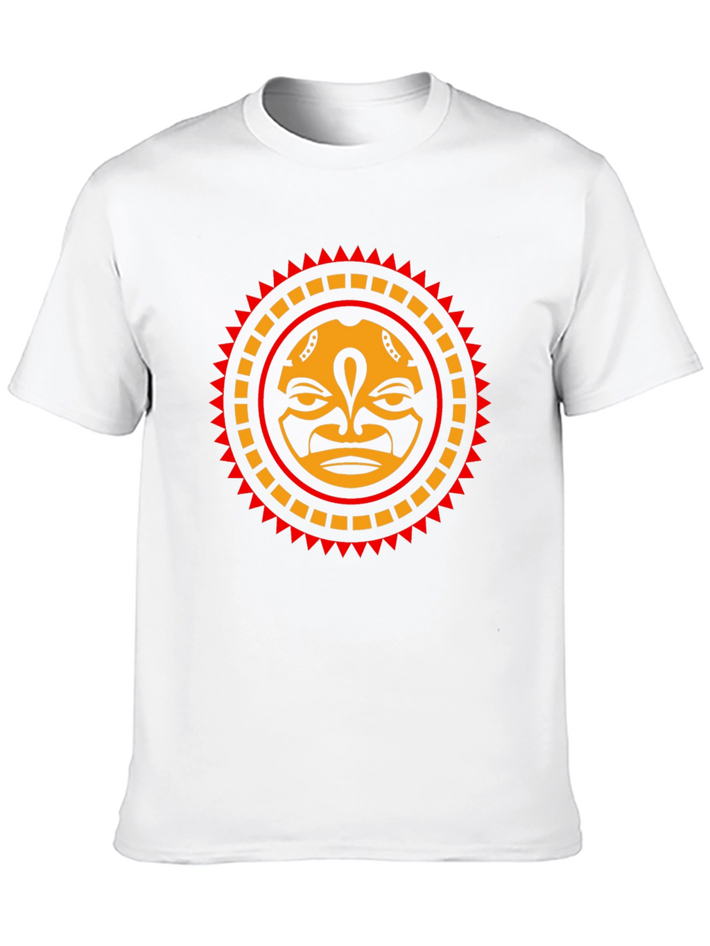 Tribal Sun Face Graphic Tee